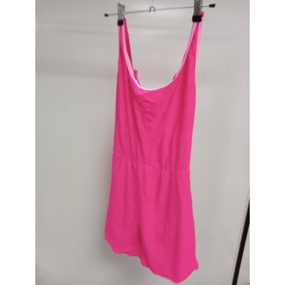 NWOT Hot Pink Swimdress - L - Removable Pads & Adj Straps  0278